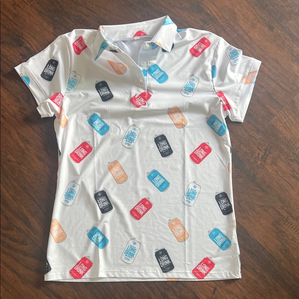 Women's Graphic Polo Shirt - Multicolor